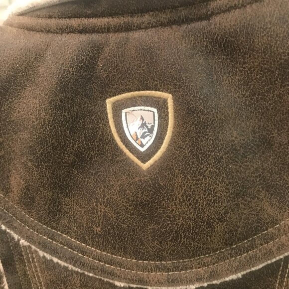 Kuhl Vest Womens Small Dani Sherpa Brown Suede Shearling Lined Jacket Fleece - Picture 7 of 13